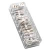 Data Cable Storage Box Transparent Multi Grids Large Capacity Charging Cord Organizer Box with 10 Wire Ties for Drawer