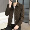 Mens 2026 Relaxed Fit Lapel Jacket Casual Trendy Lightweight Outerwear Young Adults