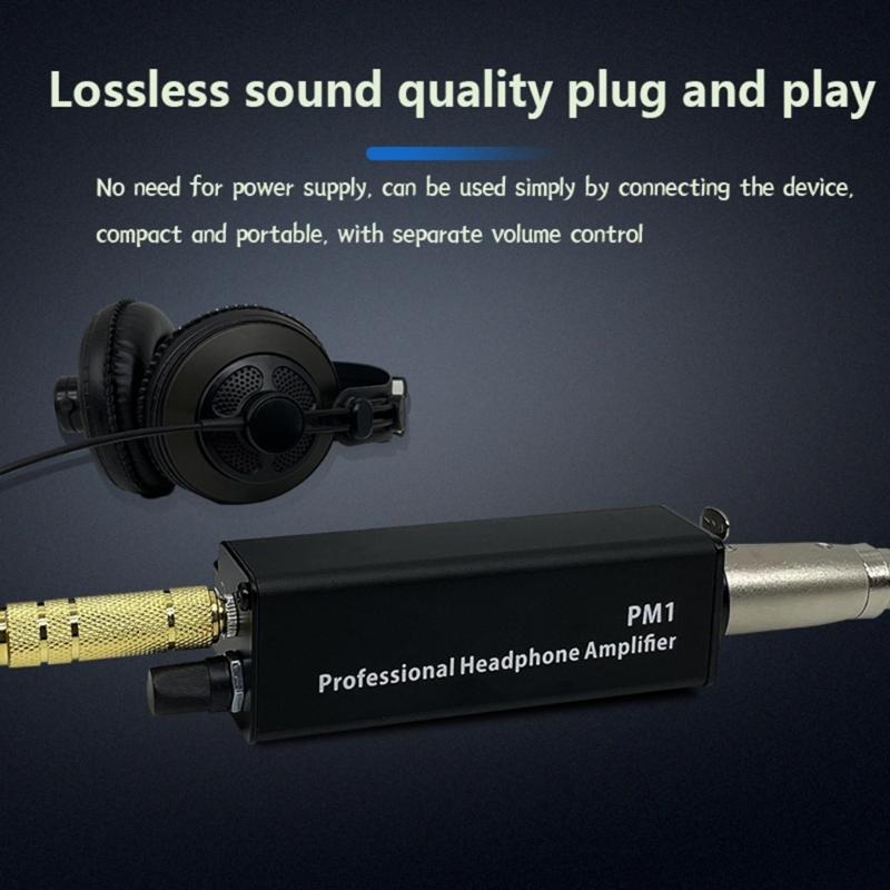 Convenient 3.5mm Headphone Amplifier Adapter No Interferences HiFi Sound for High Fidelitys Sound Experience