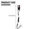 130cm Safety Surf Board Leashes Hook and Loop Single-Wrap Strap Coiled Bodyboarding Leash Suitable for Stand Paddle Boards