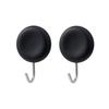 Reck Magnet Tool Hook Round 2 Pieces Load Capacity 1kg (Maximum Holding Capacity) Black