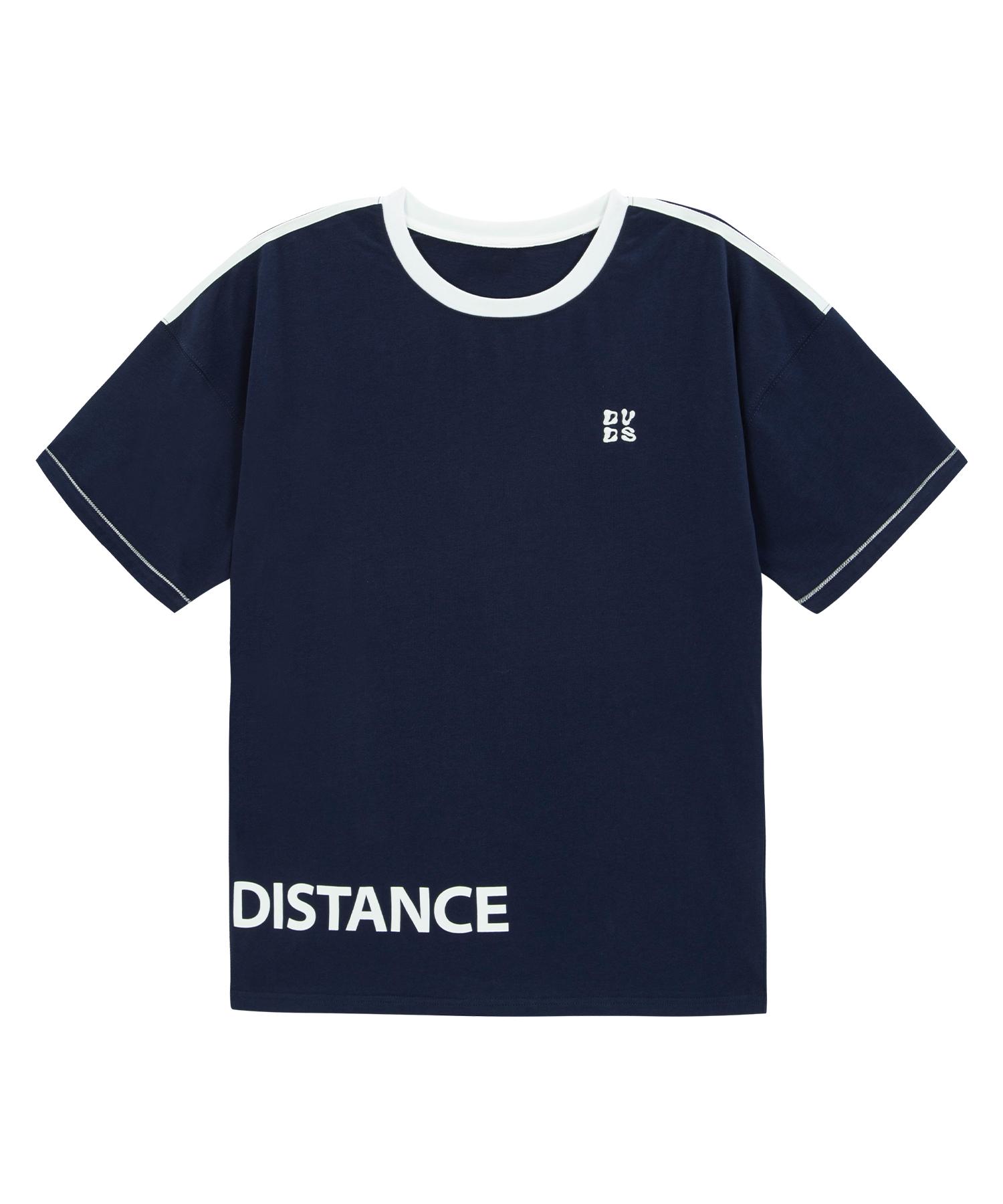 Divine Distance Hemline Logo Half Sleeve [Navy] Xl