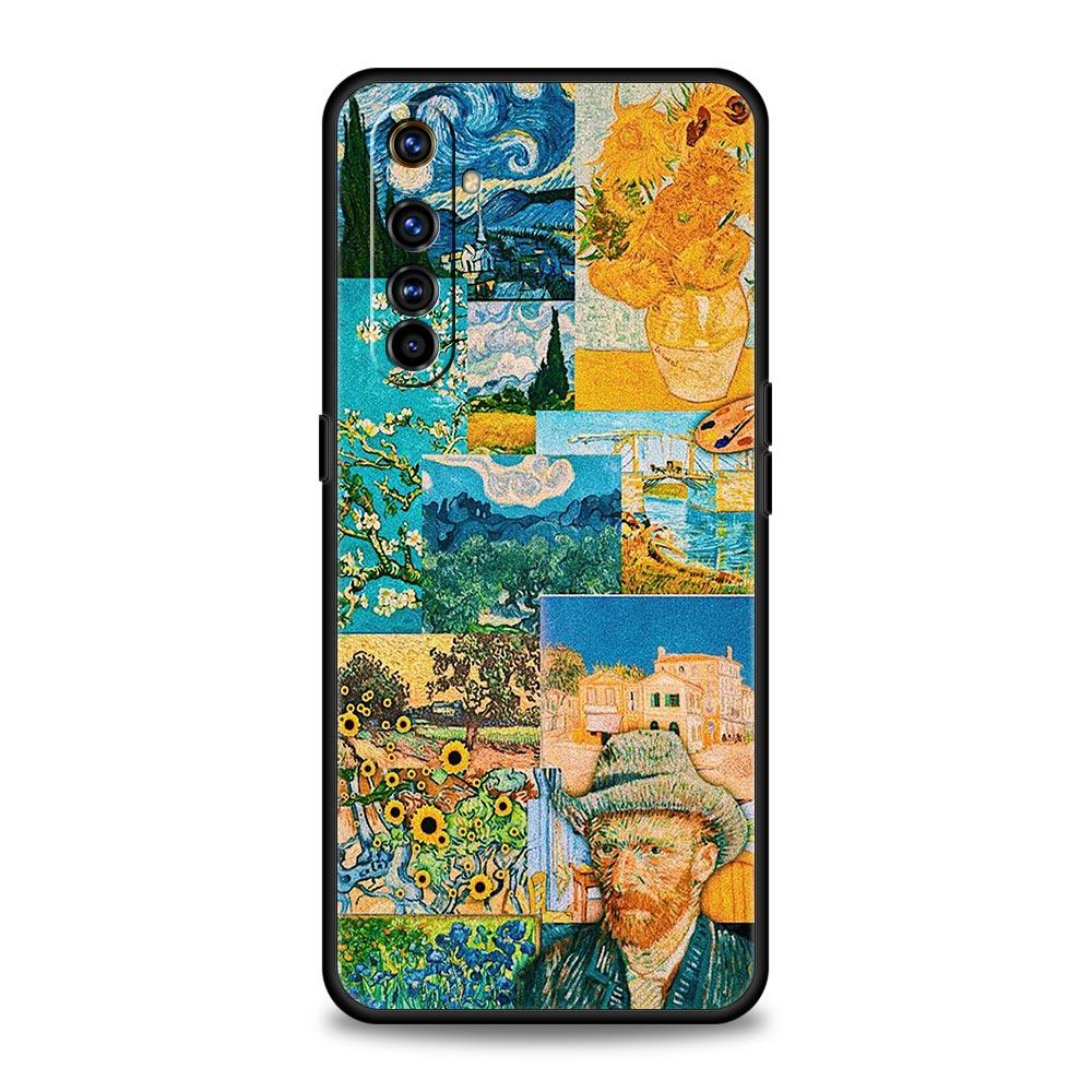 Phone Case For Realme 12 11 10 9 8 5G 7 6 GT5 GT3 GT2 Pro Plus C21 C11 C25 C35 GT Neo 2 3 3T 5 Cover Starry Sky Van Gogh Art