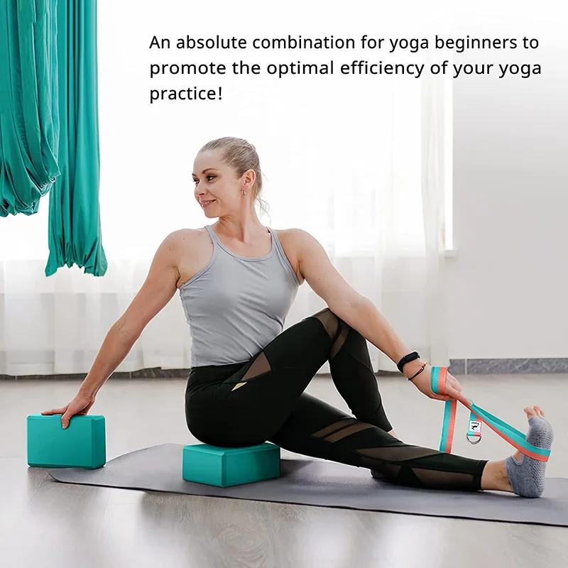 1PC Yoga Building Blocks Cubes Pilates Bricks Reinforcement Mats Sports Supplies Exercise Home Exercise Equipment Fitness Eva
