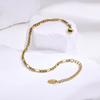 Handmade Clavicle Chain Bracelet for Women, Chic Stainless Steel Link Waterproof Jewelry
