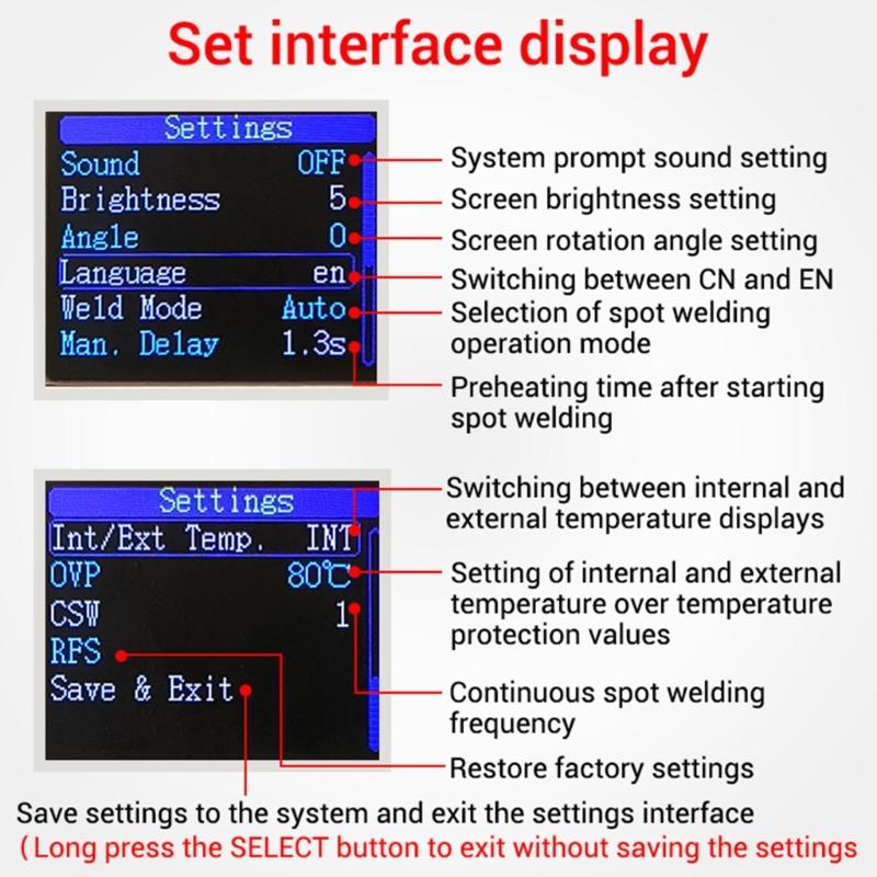 Scheda di Controllo Saldatrice a Punti Set Saldatrice a Punti per Saldatura Fogli di Nichel Batterie al Litio 18650 Riparazione Elettronica