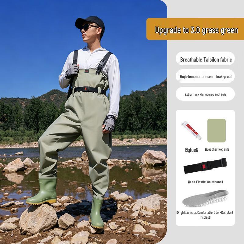 Men's Waterproof High-Chest Fishing Waders