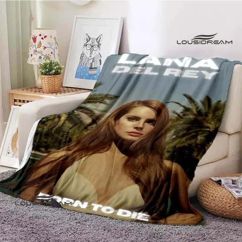 Lana Del Rey Retro Printing blanket Children's Warm Flange Home travel bed linings Birthday Gift