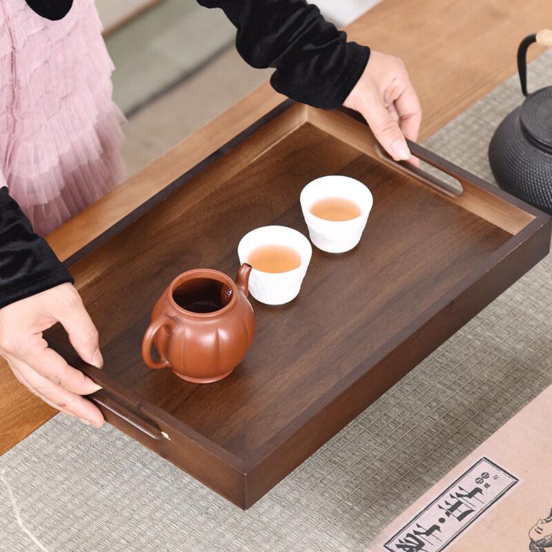 New Chinese Style Walnut Wood Tea Tray