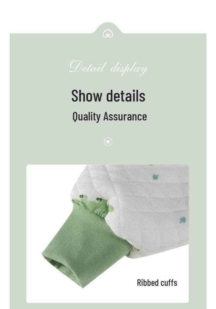 All-Season Baby Sleep Bag: Air Cotton, Thin, Warm, Footed Romper for Spring, Summer & Autumn