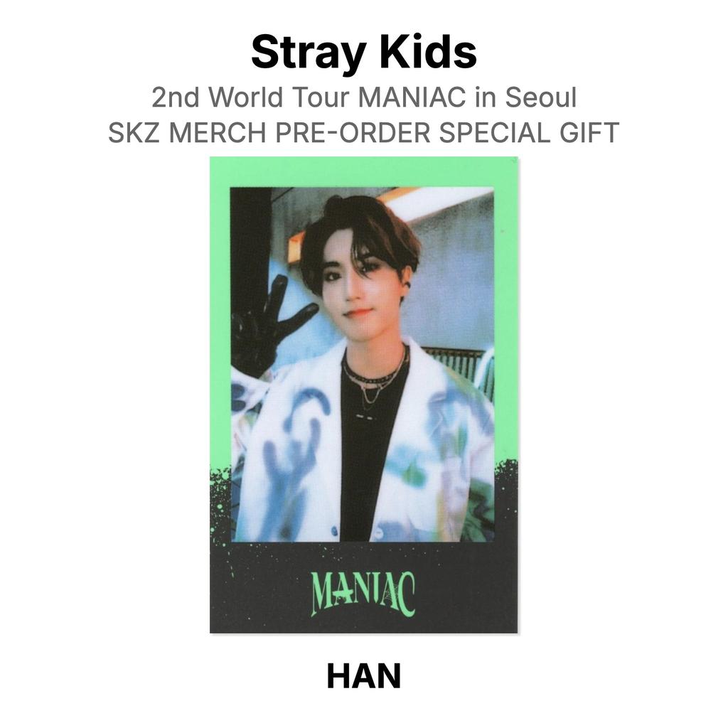 Stray Kids 2nd World Tour MANIAC in Seoul SKZ MERCH PRE-ORDER SPECIAL GIFT Official Photocard