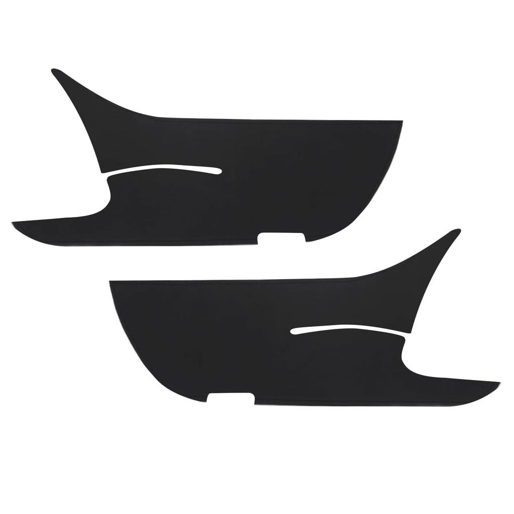 CGP Front Kick Guards, Black PU Leather Foot Side Panel Guards for 40 Series Alphard and Vellfire, Door Protectors, 2-Piece Set (HN12-T13801B-KIC)