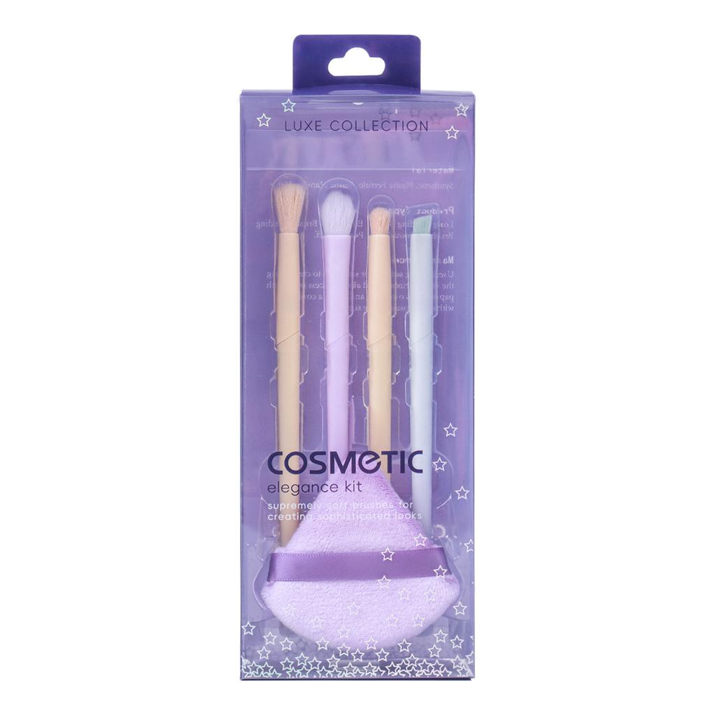 Makeup Brush Puff Set, Eyeshadow Brush Evenly Painted Beauty Tool, Portable Travel Beauty Blender Set
