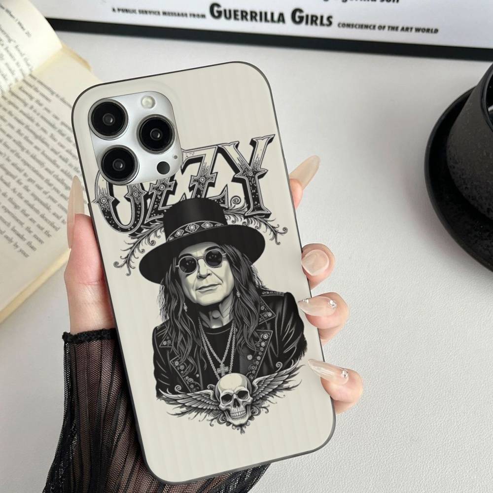 Retro Band O-Ozzy O-osbourne Fashion Corrugated Stripe Phone Case For IPhone 17 16 15 14 13 Pro Max Plus Pro Shockproof Cover
