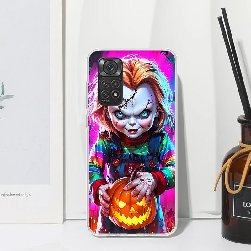 Chucky Doll Horror Movie Phone Case For Xiaomi Redmi Note 15 13 14S 14 Pro Plus 12S 11S 10S 12 11E 10 11T Art Fundas Back Cover