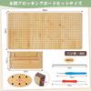 UHAPEER Wooden Blocking Board Blocking Board Knitting Crochet Board with 20 Stainless Steel Rods and 2 Crochet Hooks 882 Holes Foldable Blocking Board