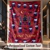 Halloween (112) Theme Custom Tapestry Personalized Custom Name Text Wall Hanging Tapestry Home Decor Background Cloth
