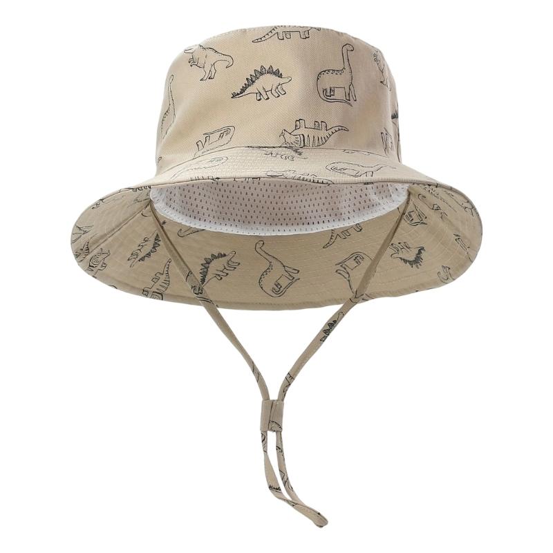 Animal Print Kids Fisherman Hat With Wide Brims Sun Protections For Children Boys And Girls Outdoor Activity Headwear