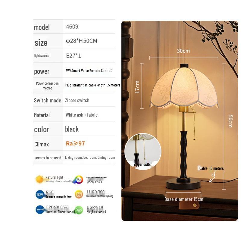 Antique-Style High-End Floor Lamp for Living Room or Bedroom Ambience