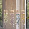 Faux Crystal Wind Chime for Outside, Window Hanging Sun Catcher, Prism Rainbow Maker Pendant for Home, Garden, Patio, Porch