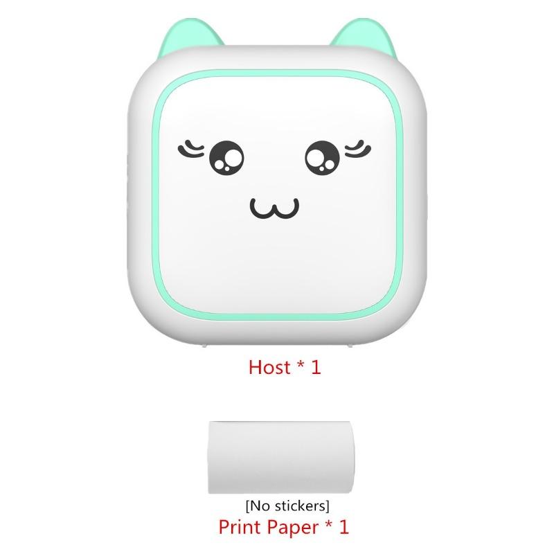 

Портативный мини-термопринтер с беспроводной связью BT 203dpi фотоэтикетка памятка печать неправильных вопросов с USB-кабелем Imprimante портативный M5 синий