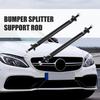 2pcs 100mm Adjustable Bumper Lip Splitter Strut Rod Ties Support Bars Black