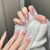 Handmade Wearable Nail Art: Medium-Long Oval High-End Whitening False Nails