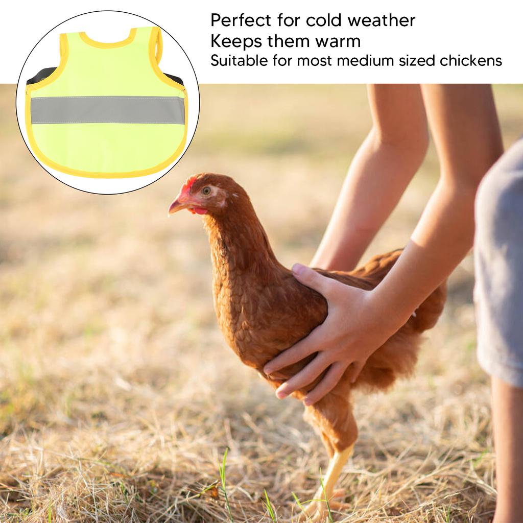 Chicken Reflective Vest Polyester Reusable Chicken Harness for Hen Geese
