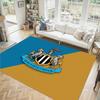 Newcastle United Football Design Welurowy Kryształowy Dywan Przytulny Nie?Antypoślizgowy Dywan Wzorzysty Do Sypialni Salonu Przedpokoju
