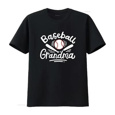 Baseball Grandma T Shirt SweaT 12156 Vintage Washed Streetwear Casual Breathable Slightly Graphic Homme Unisex Designer Clothes