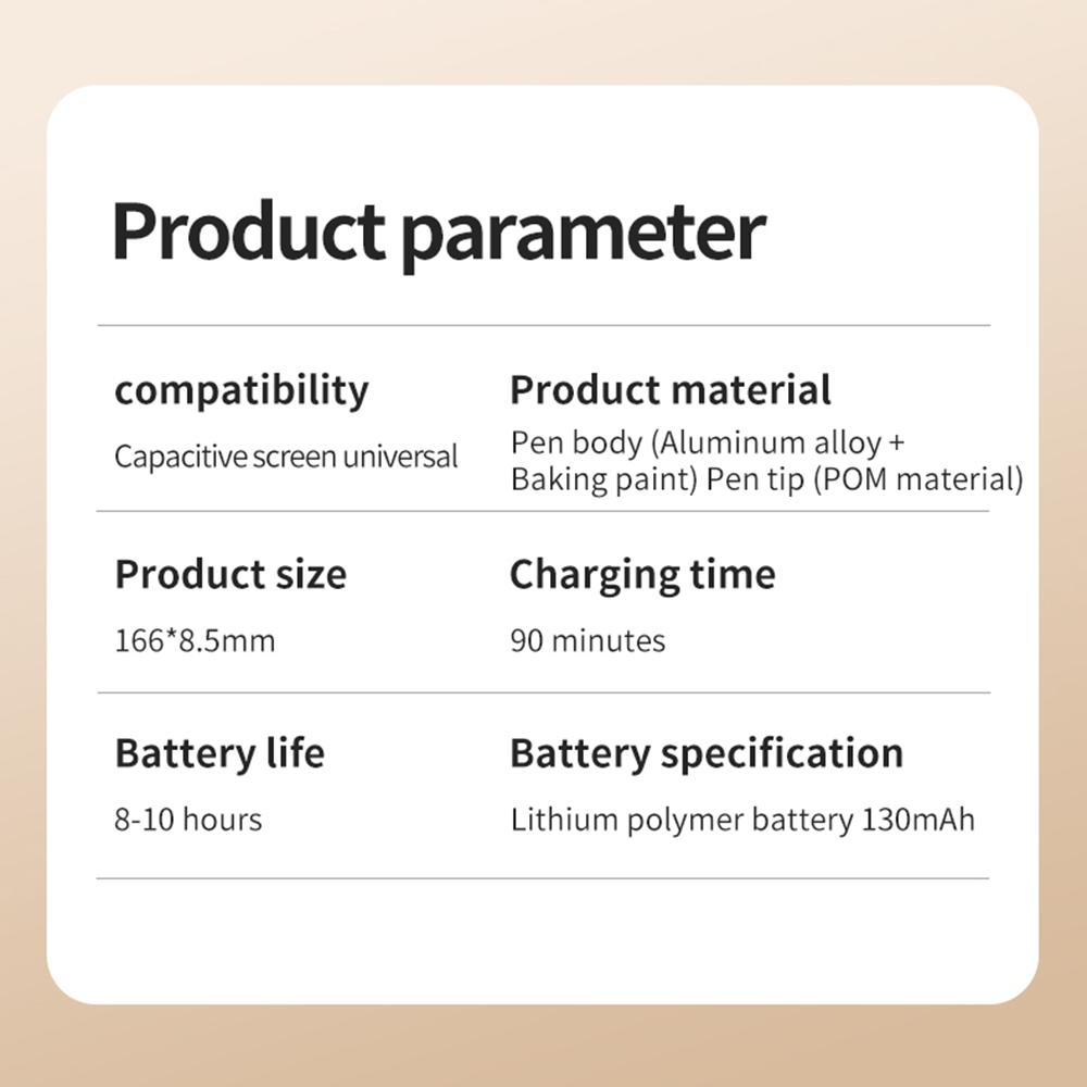 Stylus Universal Capacitive Pen Magnetic Adsorption Smooth Writing and Drawing No Delay Magnetic