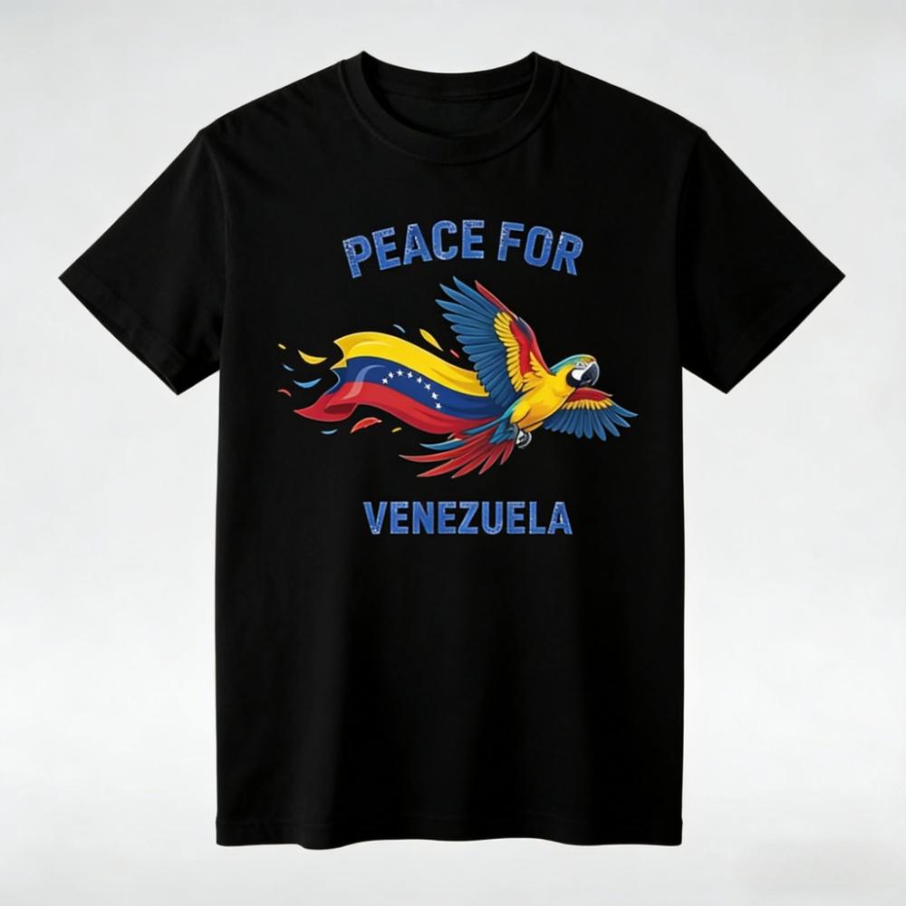 Peace For Venezuela Shirt We Stand With Venezuela Tshirt Venezuelan Flag Solidarity Tee Unisex Unisex Unisex Streetwear Cotton Tops