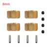 4 Pcs Brass Weighted Wheel Hex Hub 8/9/10MM For 1/10 Rc Crawler Vehicle Axial SCX10 90046 RR10 RGT 86100 MST UTB18 Parts