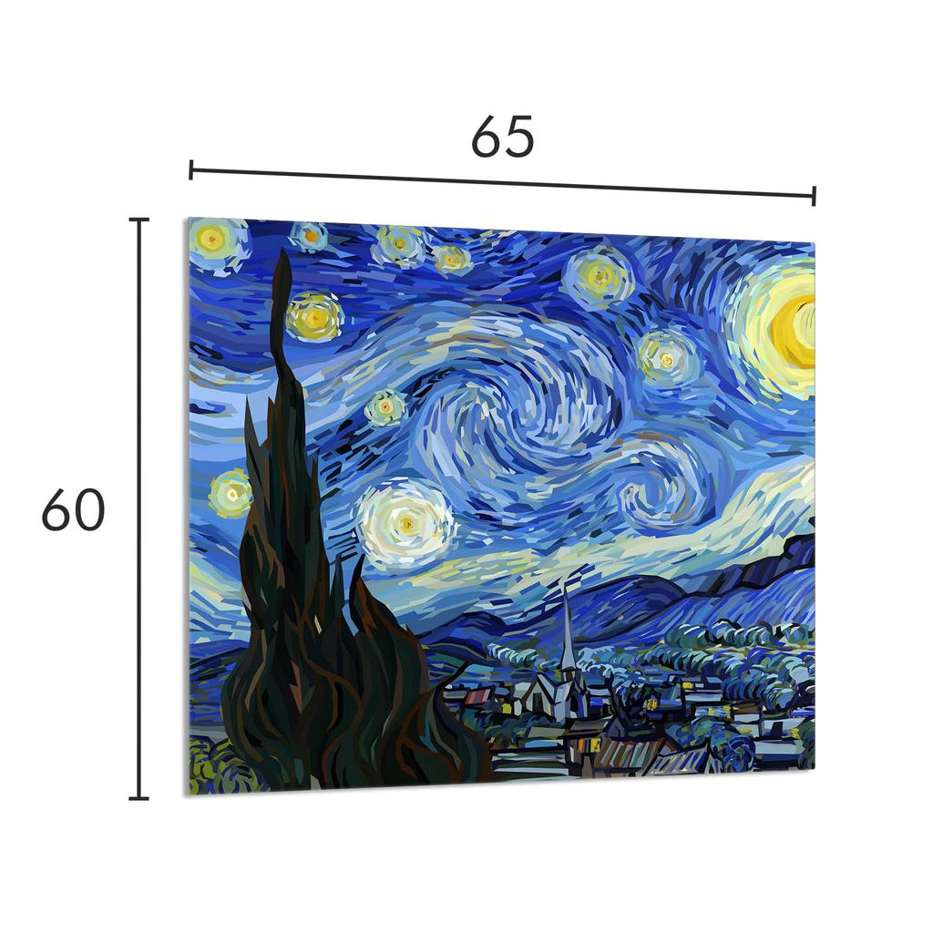 PANEL SZKLANY DO KUCHNI 65x60 Sztuka