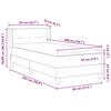 Boxspring Bed with Headboard Dark Blue 200 X 80 Cm Velvet