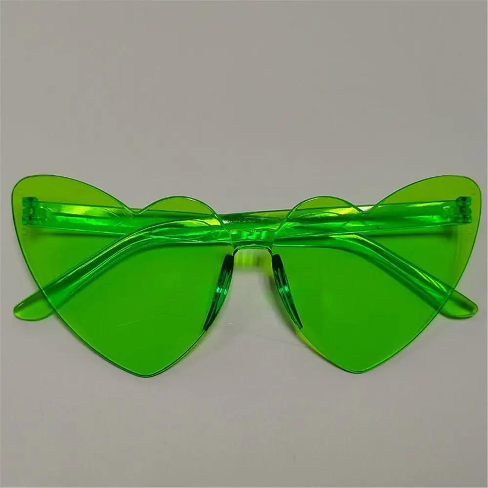 Candy Color Heart-Shaped Sunglasses Colorful Heart Cat Eye Sun Glasses Gradient Lenses Shades Beach Party Glasses For Women Men