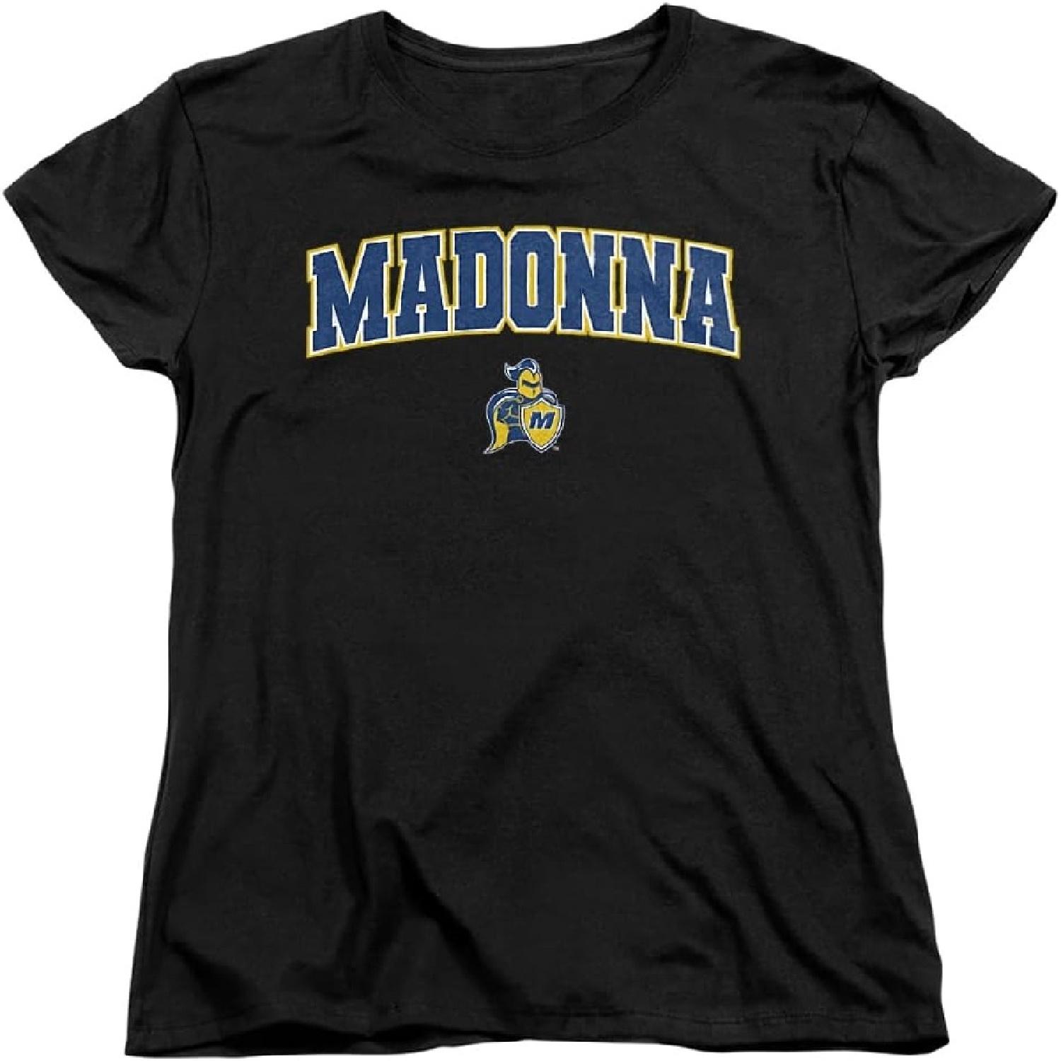 

Футболка женская с логотипом-аркой Университета Мадонны XXXXXL чёрный
