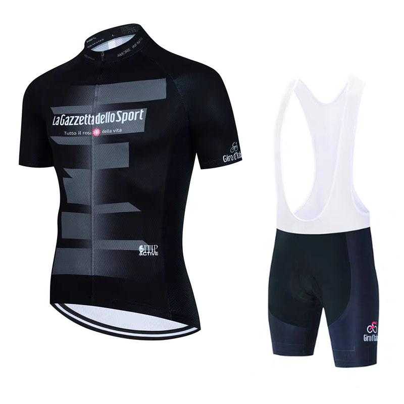 Sykkeltrøye Sommer Kortarmet Hurtigtørkende Pustende Sykkeldresssett Høy Stretch Bib Tettsittende Sportsskjorte