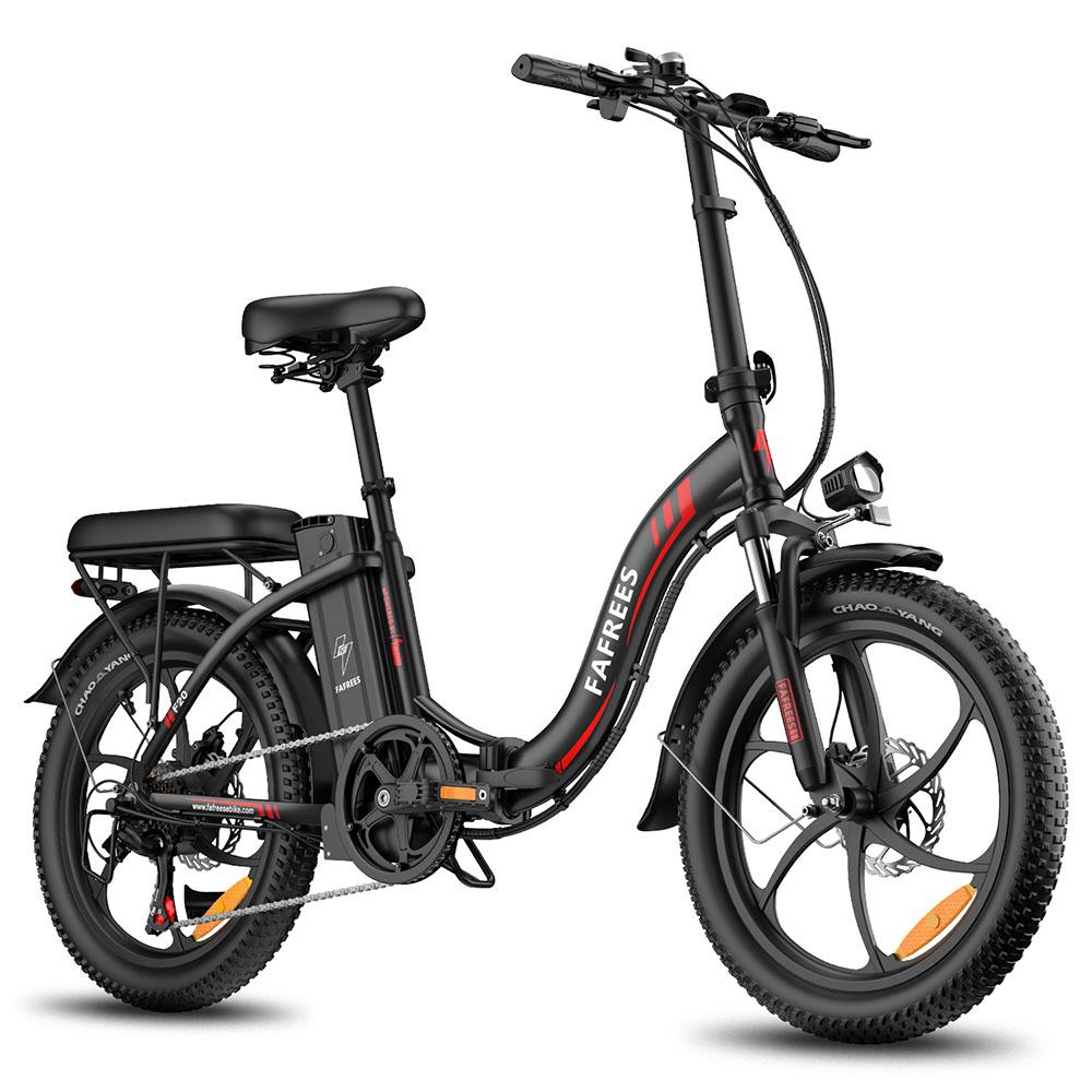 Electric Bicycle Foldable Fafrees F20 250W Motor City Electric Bike Top Speed 25Km/h LCD Display 48V 18AH 20" Fat Tire 7 Speed
