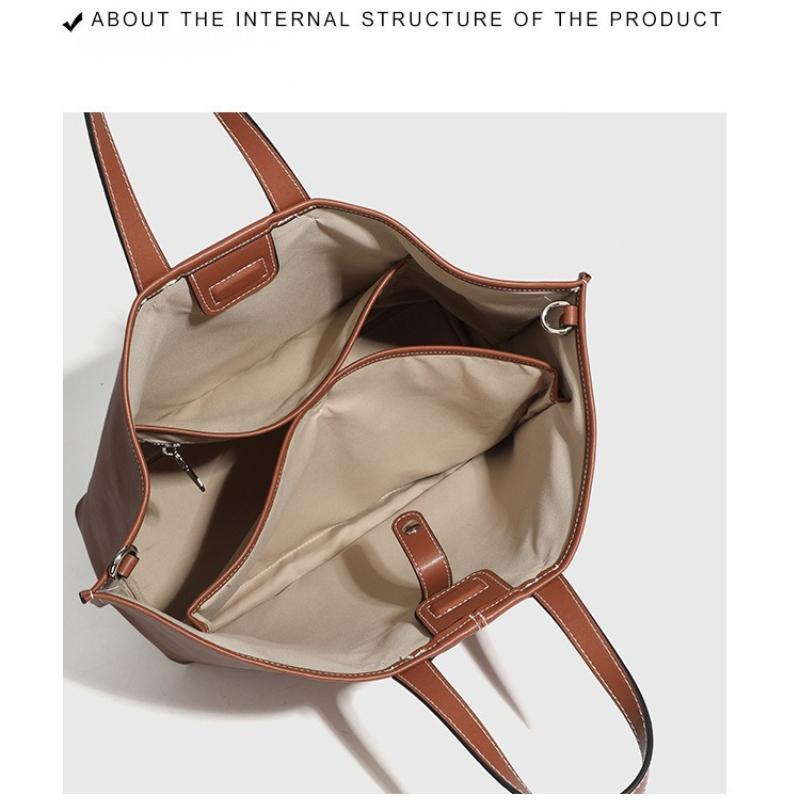 Ladies' Summer New Niche High-end Handbag Fashionable Commuting Large Capacity Single Shoulder Crossbody Casual Tote Bag