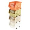 Multi-layer Vegetable and Fruit Storage Basket Kitchen Rack Household Sundries Storage Rack Multi-functional Vegetable Basket Rack(Trumpet [white]])