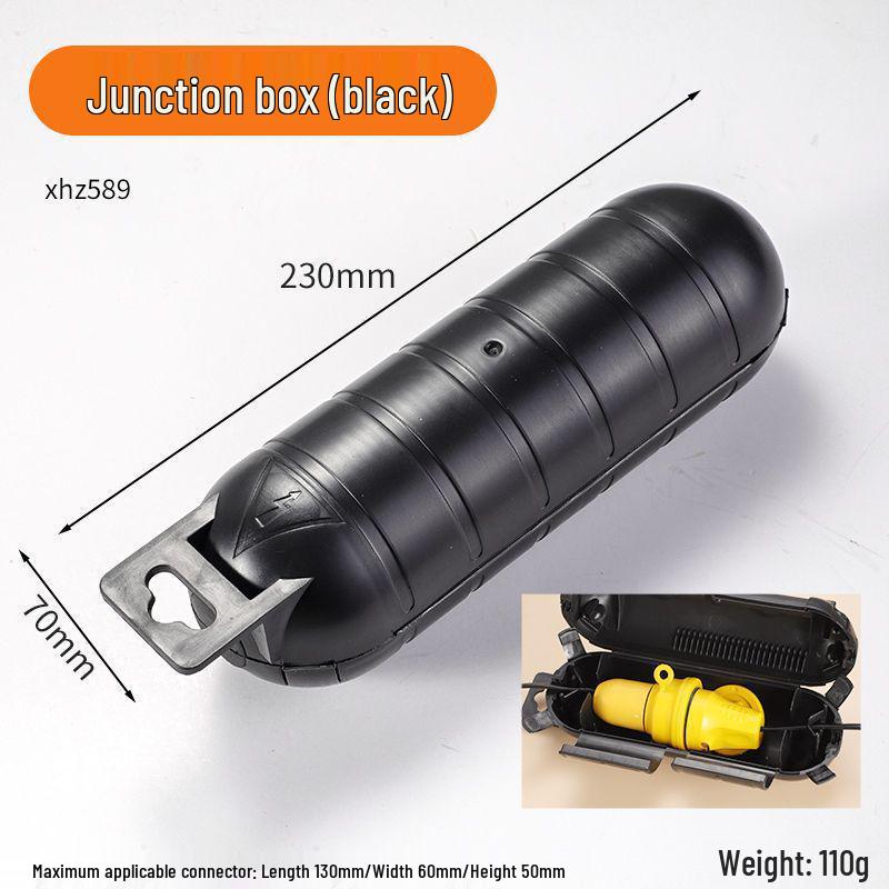 

Waterproof Outdoor Junction Box with Drain Outlet and Extension Line Cover