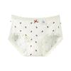 Girls Spring and Summer Print Skin Friendly Breathable 10A Antibacterial Extended Cotton Crotch Triangle Briefs