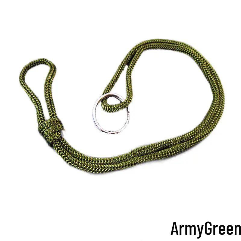 Slitstark Nyckelring i Vävda Nylon med Stålspänne