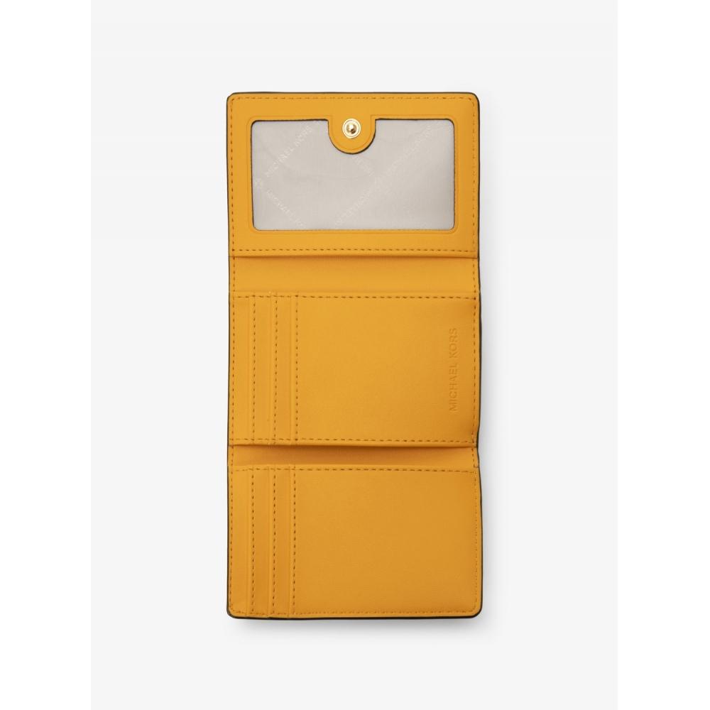 Michael Kors [japan Limited] Jet Set Travel Compact Wallet Medium   Mk Signature 35s3gtve2v3357 Pop Orange