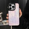 Applicable iPhone16Pro mobile phone case ins Fireworks Castle Apple 15 leather pattern advanced anti-drop protective case 13