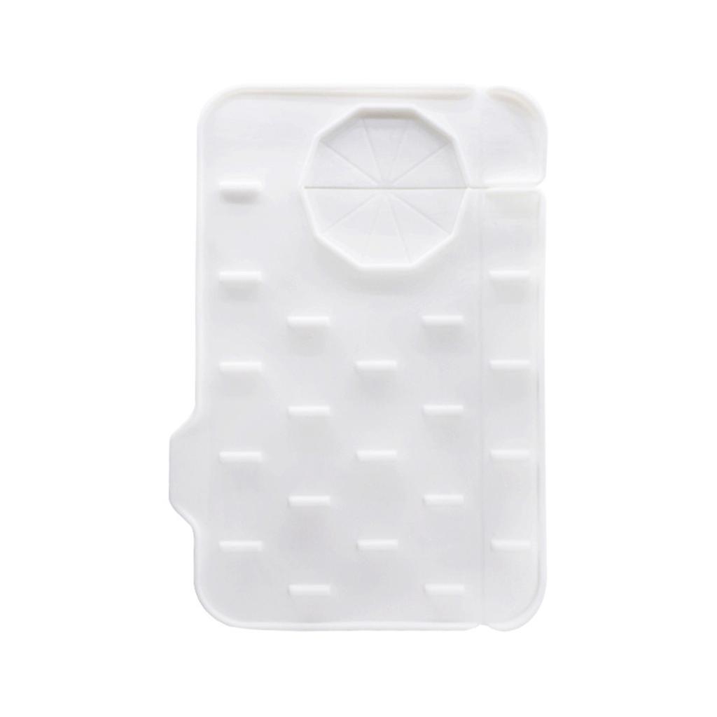 Silicone Faucet Splash Guard Tray and Soap Dish Pad for Kitchen or Bathroom Sink Protection