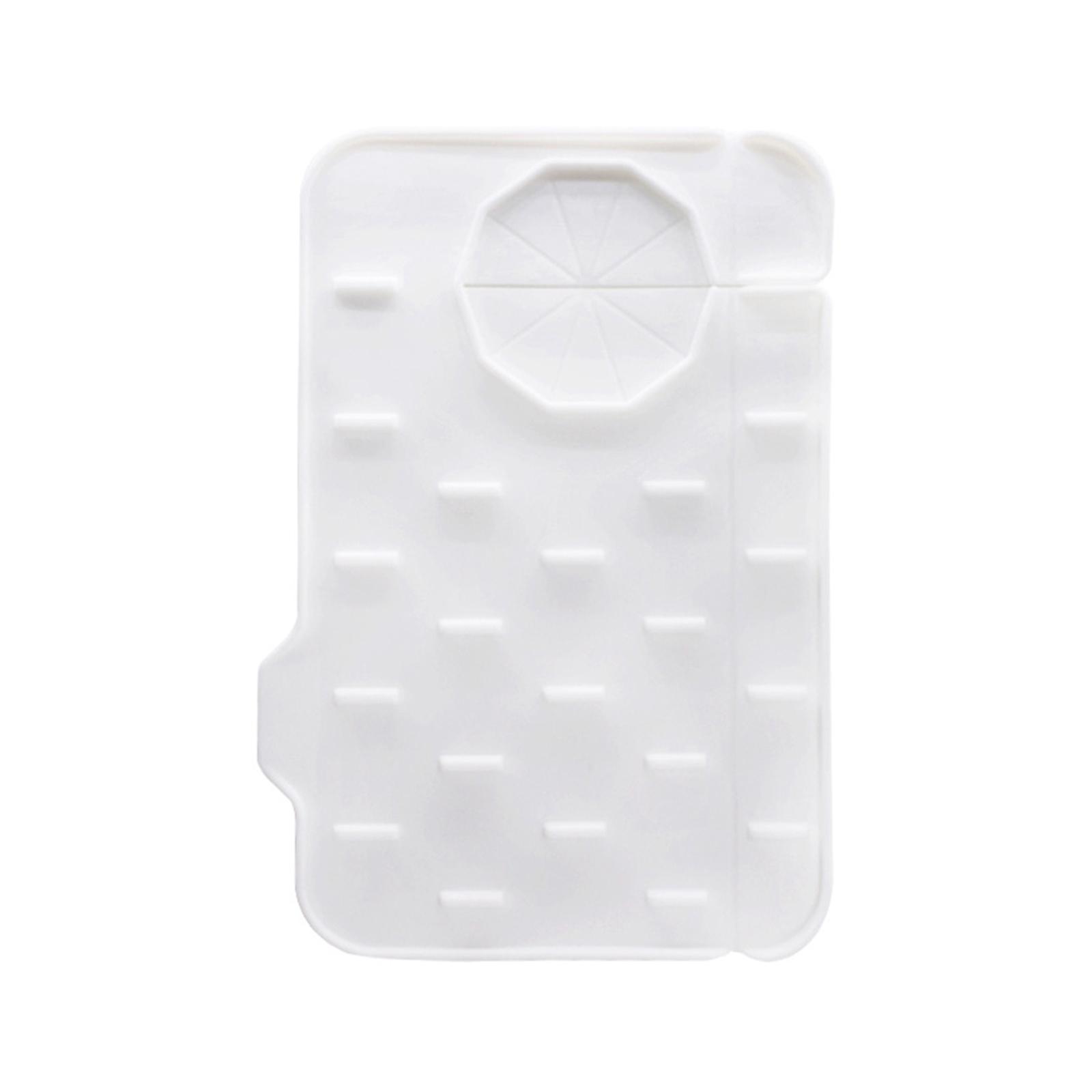 

Силиконовый брызговик для крана, поднос и подставка для мыла для защиты кухонной или ванной раковины 1 белый