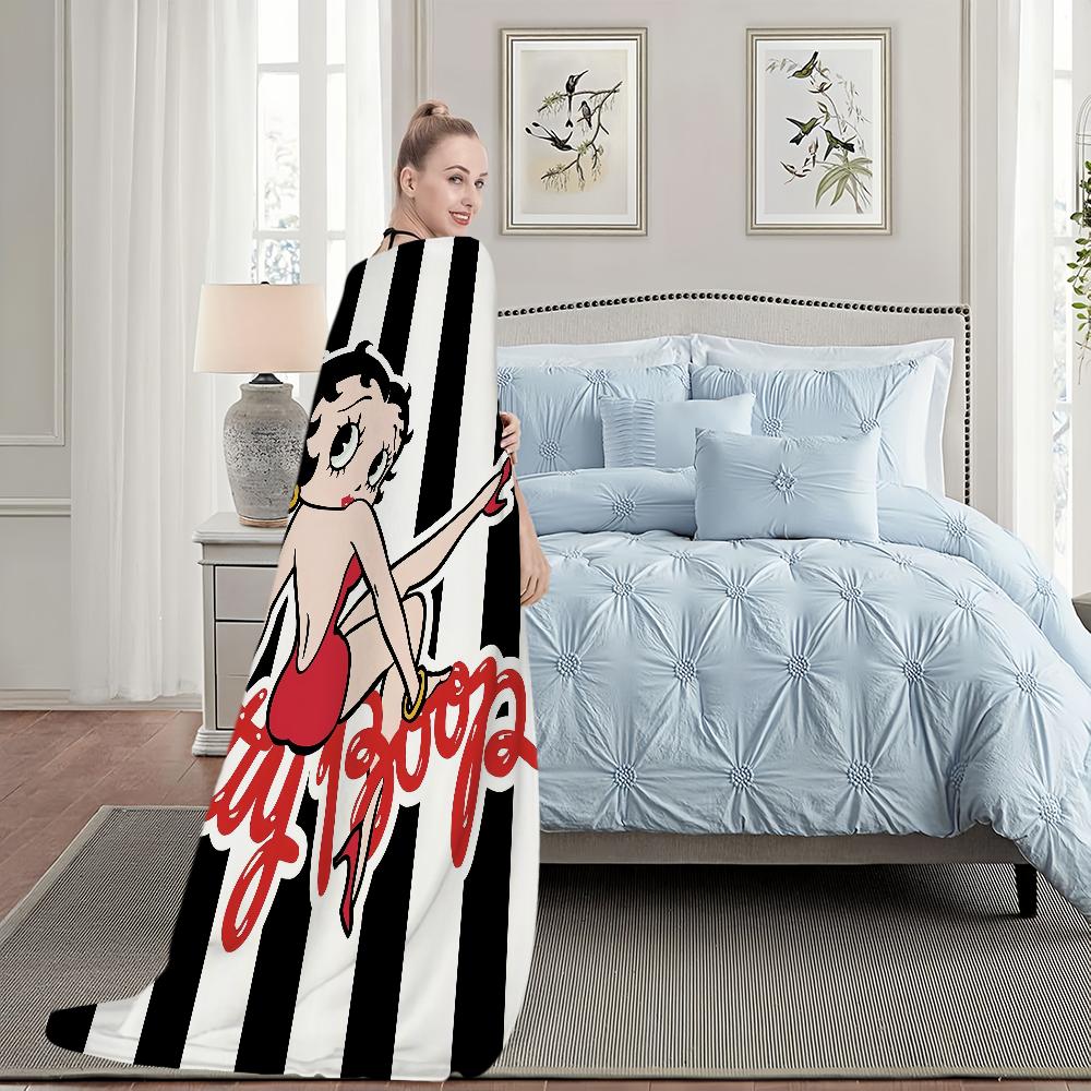 Blanket For Soft Cartoon Throw Blanket for Picnic Bed Sofa Home B-BoopS Bedroom Cozy B-B-BettyES-S Warm Comfortable