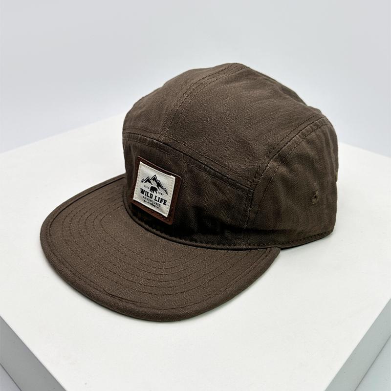 Japonské Plochá Stříška Vintage Nášivka Horský Dopis Tisk Baseballové Čepice Vzdušné Ochrana Proti Slunci Snapback Klobouky Všestranné Personalizované Nejnovější Pánské